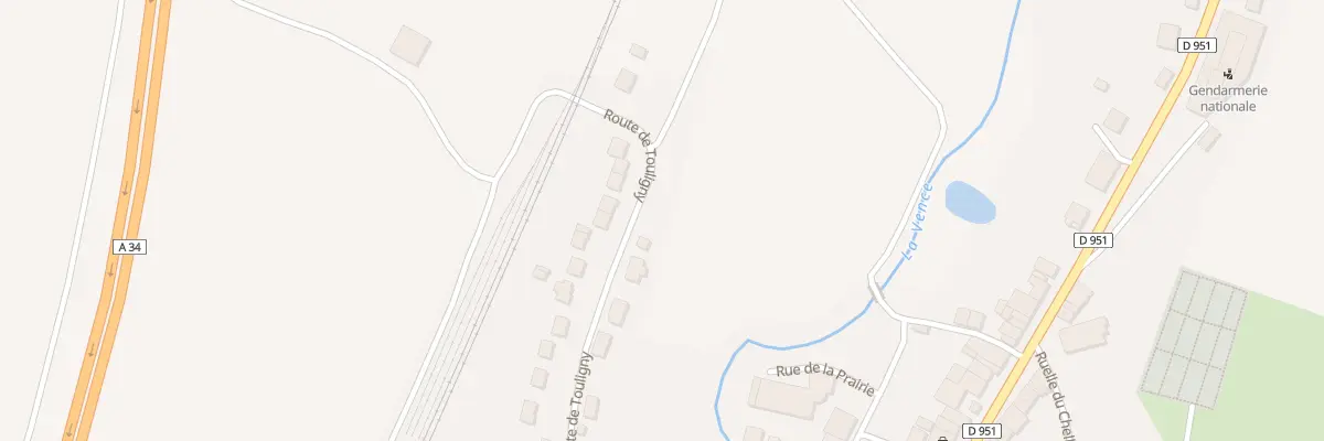 Plan du 19 Rte de Touligny à Poix-Terron