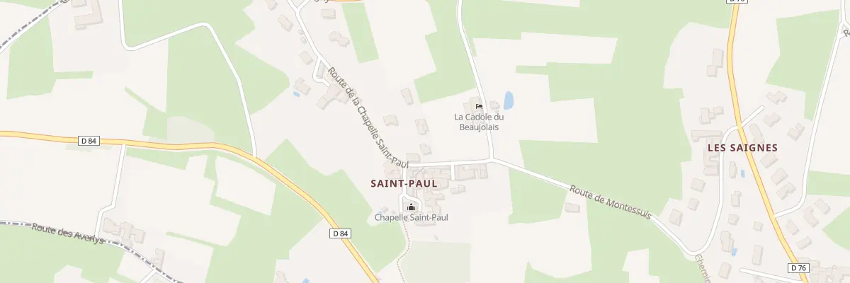Plan du 362 Rte de la Chapelle St Paul à Lacenas
