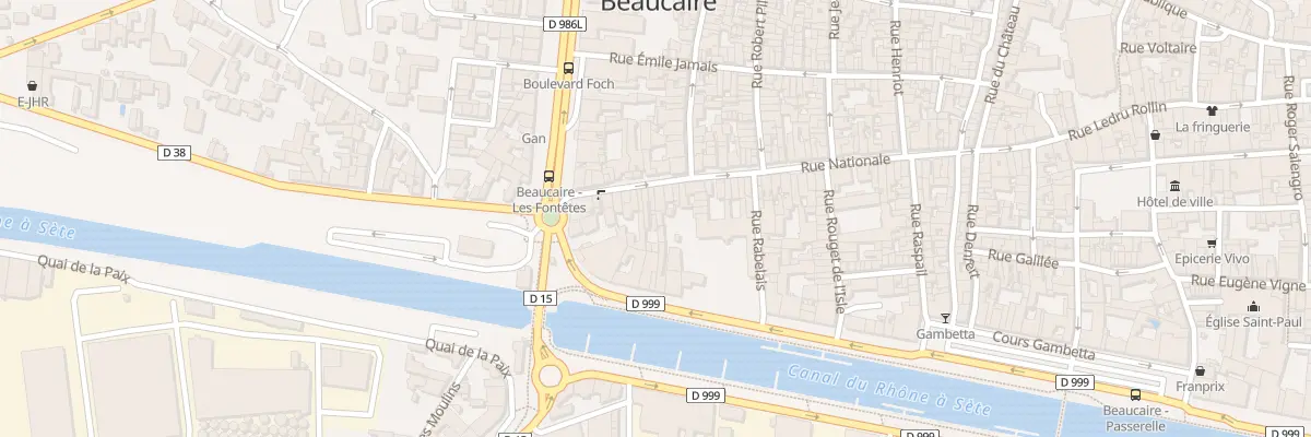 Plan du 16B Rue Nationale à Beaucaire