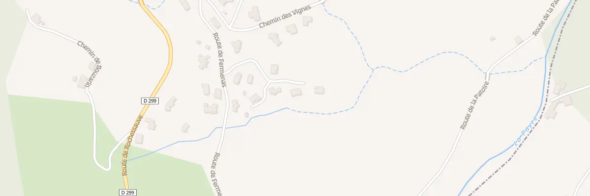 Plan du 5319 Serre Tru à Rochessauve