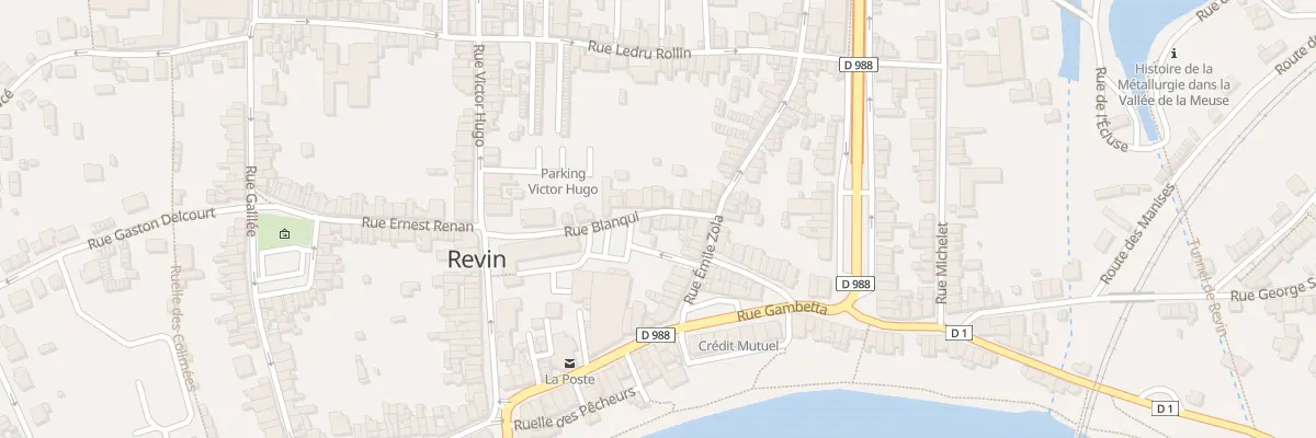 Plan du 16 Rue Blanqui à Revin
