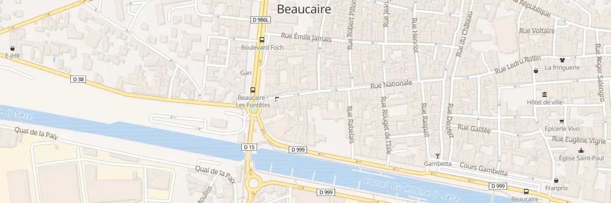 Plan du 18B Rue Nationale à Beaucaire