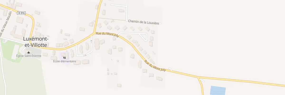 Plan du 13 Rue du Mont Joly à Luxémont-et-Villotte