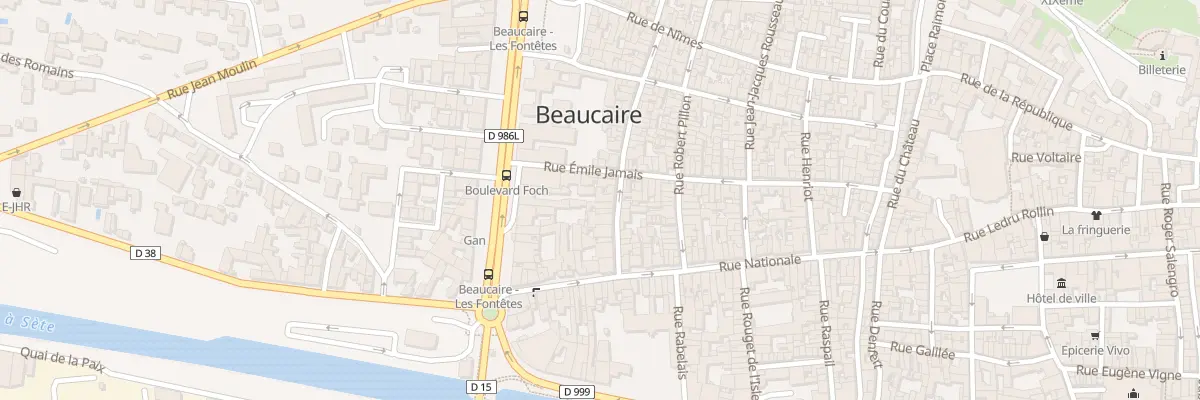 Plan du 13 Rue Marceau à Beaucaire
