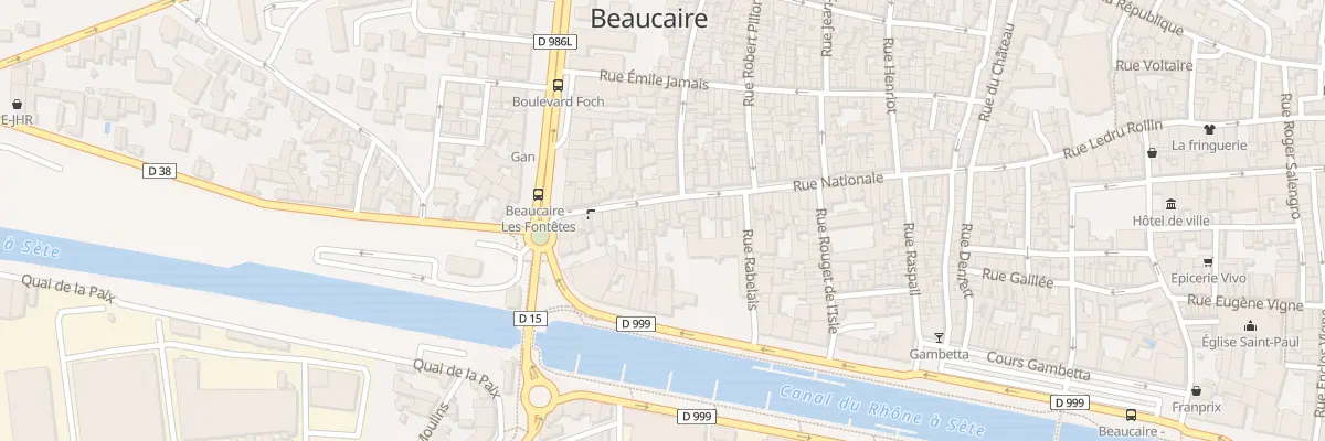 Plan du 20 Rue Nationale à Beaucaire