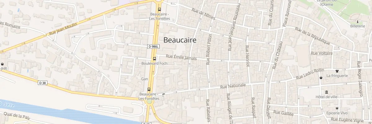 Plan du 15 Rue Marceau à Beaucaire