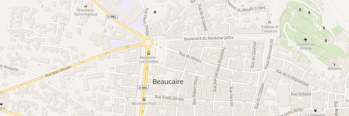 Plan du 10 Rue de Nimes à Beaucaire