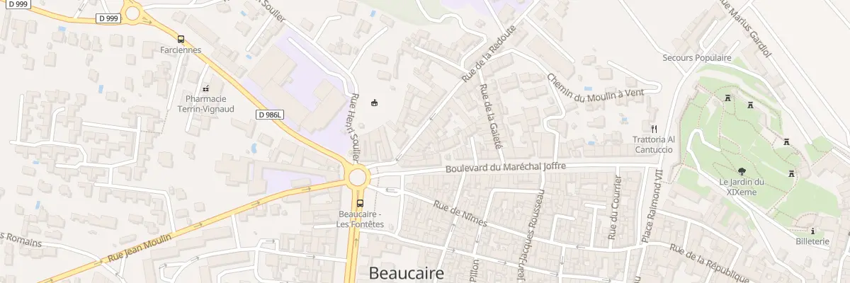 Plan du 10 Rue de la Redoute à Beaucaire