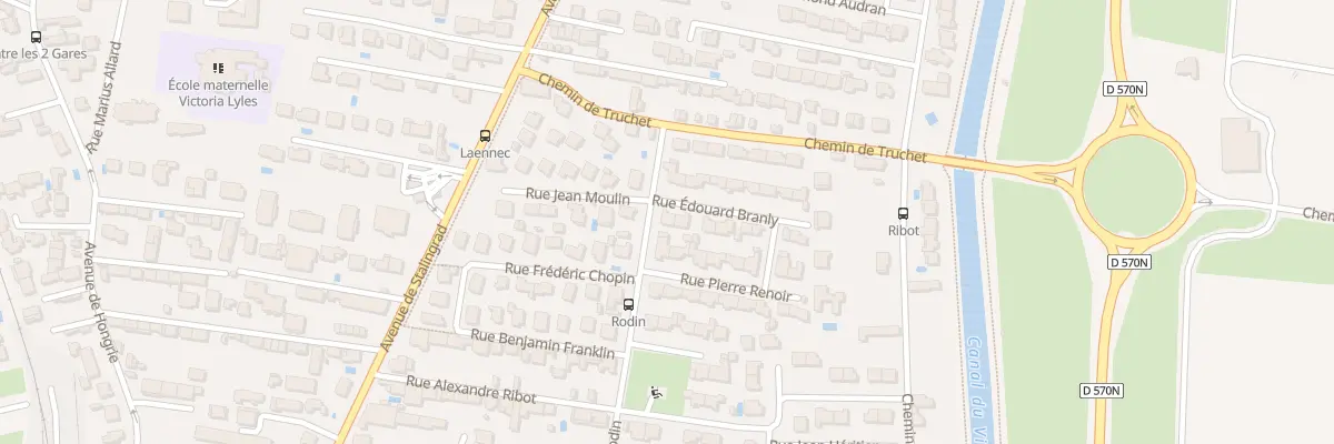 Plan du 5 Rue Auguste Rodin à Arles