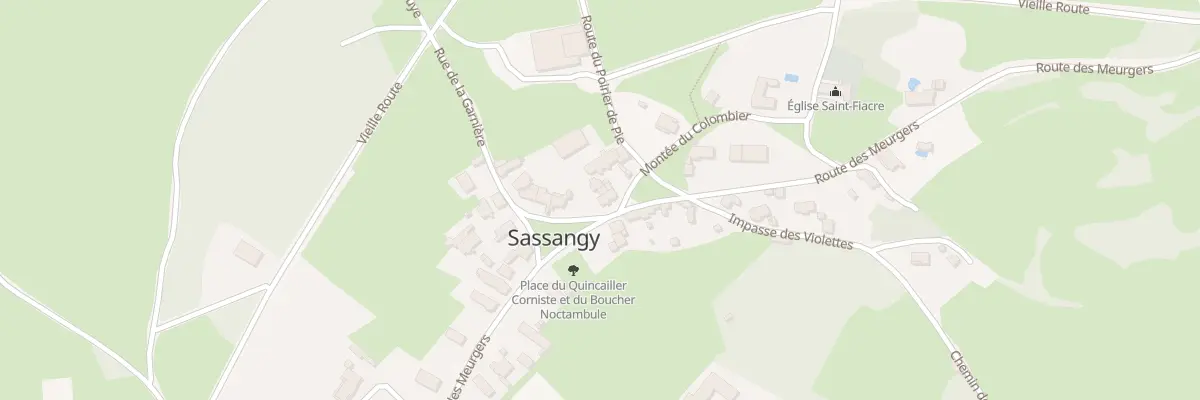 Plan du 5036 Le Bourg à Sassangy