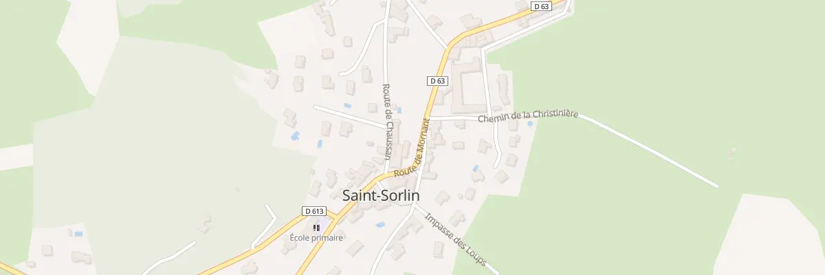 Plan du 3 Rte de Mornant à Chabanière