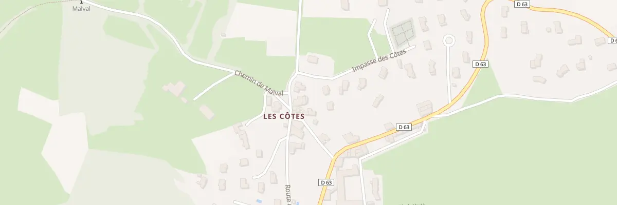 Plan du 22 Rte de Chaussan à Chabanière