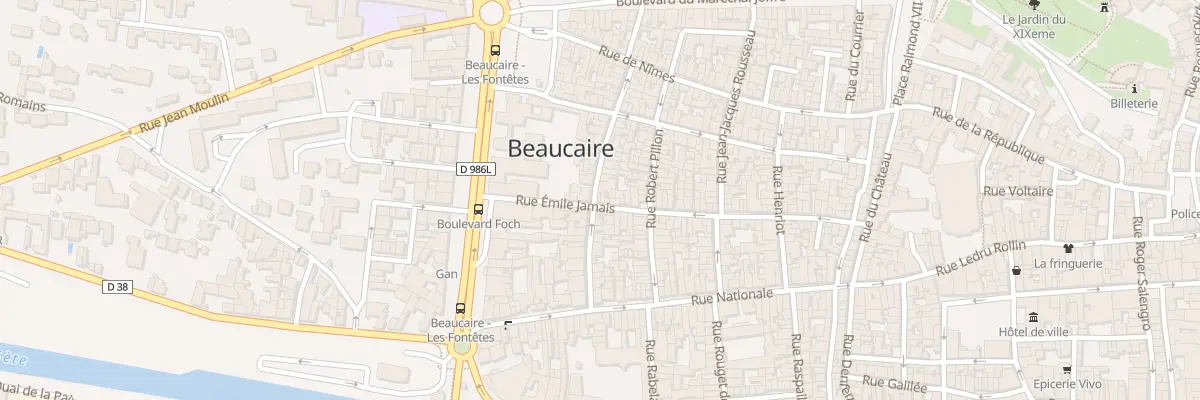 Plan du 20 Rue Marceau à Beaucaire