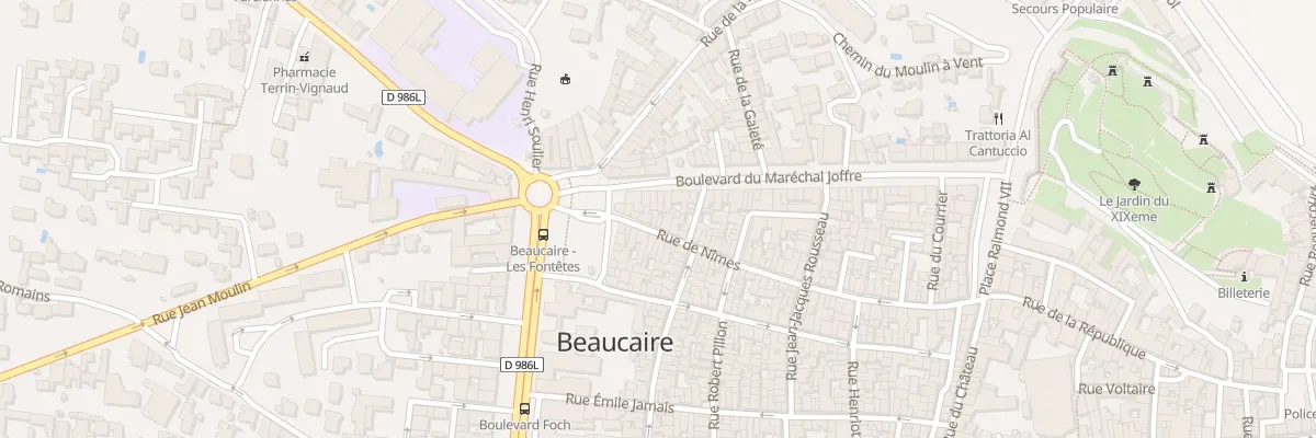 Plan du 9 Rue de Nimes à Beaucaire