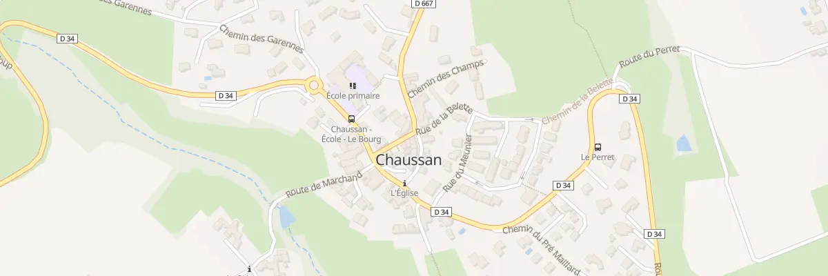 Plan du 5026 Le Bourg à Chaussan