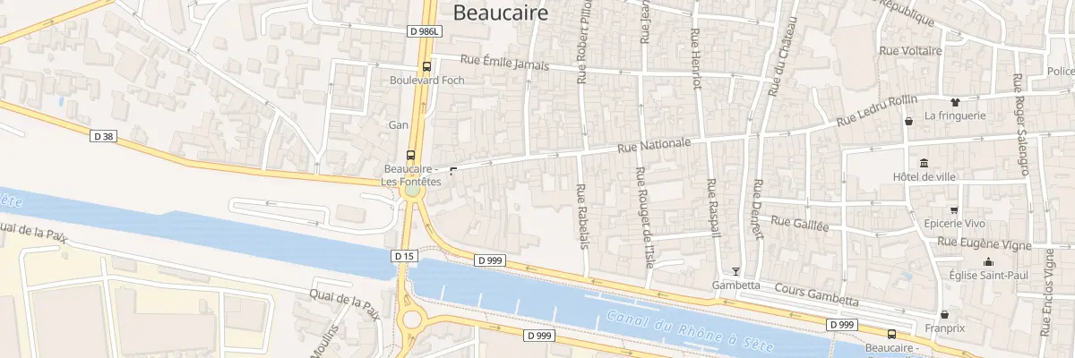 Plan du 32B Rue Nationale à Beaucaire