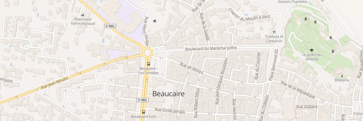 Plan du 11 Rue de Nimes à Beaucaire