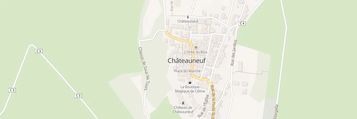 Plan du 5 Pl du Marché à Châteauneuf