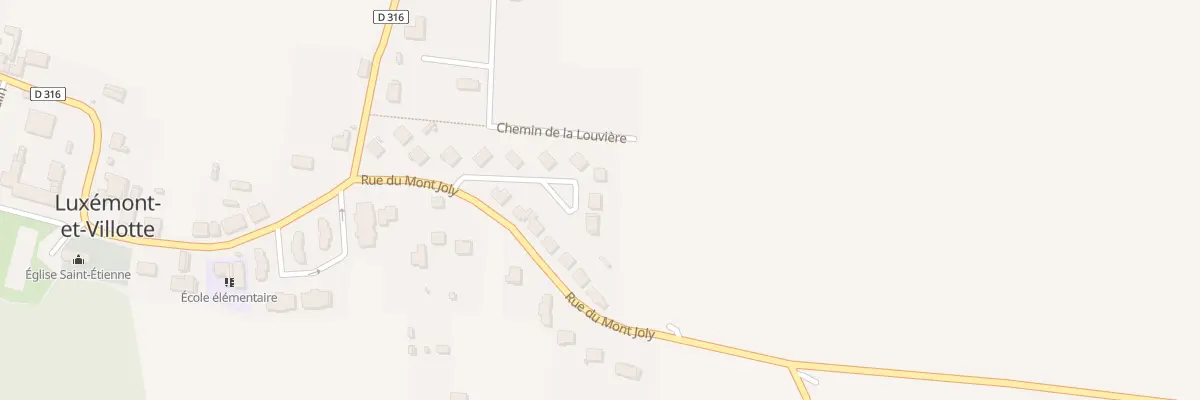 Plan du 11 Rue de la Louviere à Luxémont-et-Villotte
