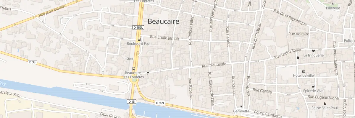 Plan du 25T Rue Nationale à Beaucaire