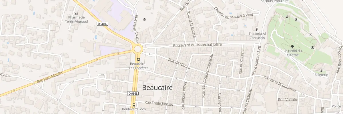 Plan du 13 Rue de Nimes à Beaucaire
