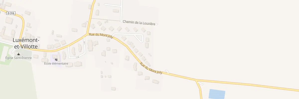 Plan du 13 Rue de la Louviere à Luxémont-et-Villotte