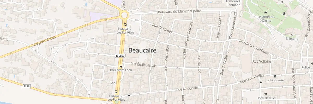 Plan du 32 Rue Marceau à Beaucaire