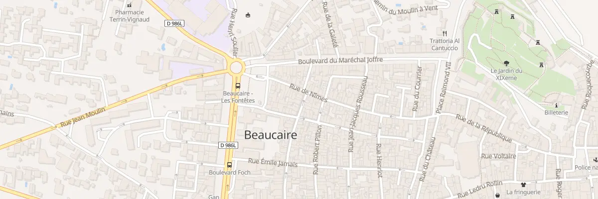 Plan du 43 Rue Marceau à Beaucaire