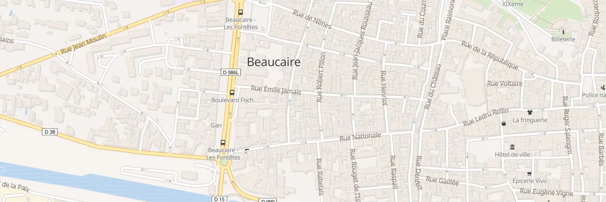 Plan du 18 Rue Emile Jamais à Beaucaire
