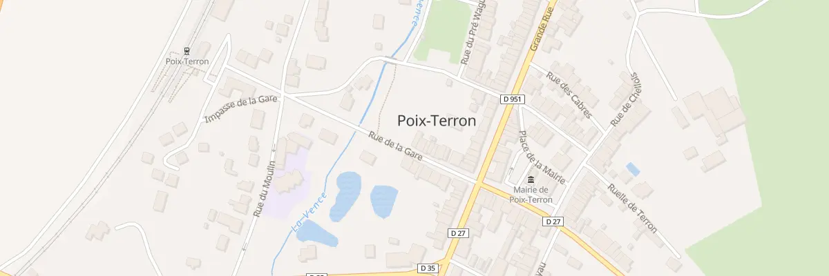 Plan du 14 Rue de la Gare à Poix-Terron