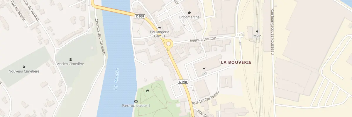 Plan du 21 Av Jean-baptiste Clément à Revin