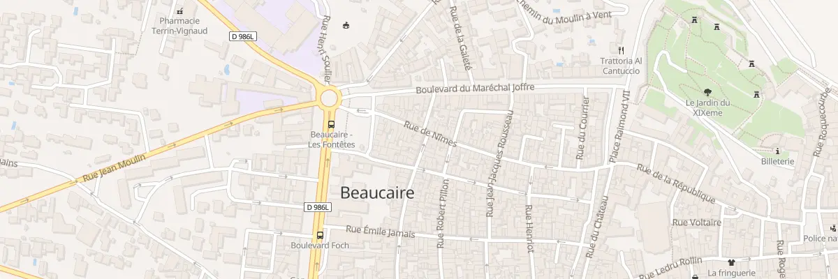 Plan du 45 Rue Marceau à Beaucaire