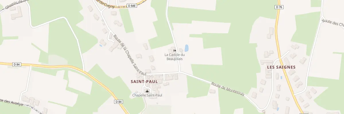 Plan du 5136 Saint Paul à Lacenas