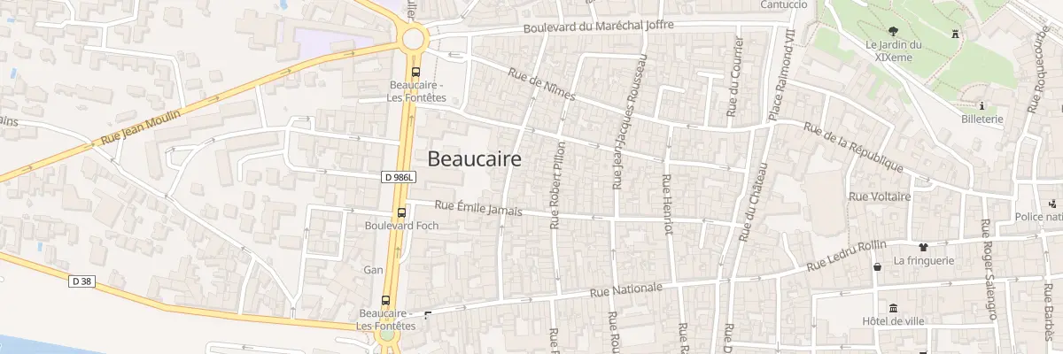 Plan du 33B Rue Robert Pillon à Beaucaire