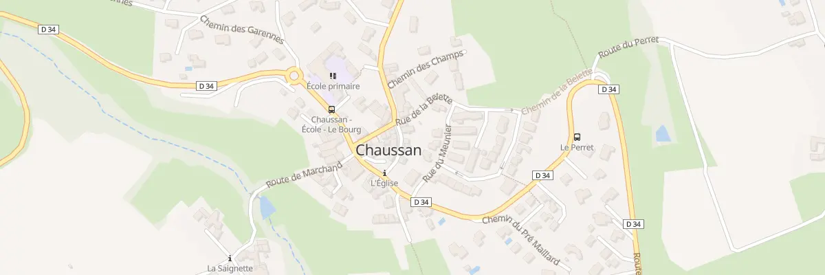 Plan du 5017 Le Bourg à Chaussan