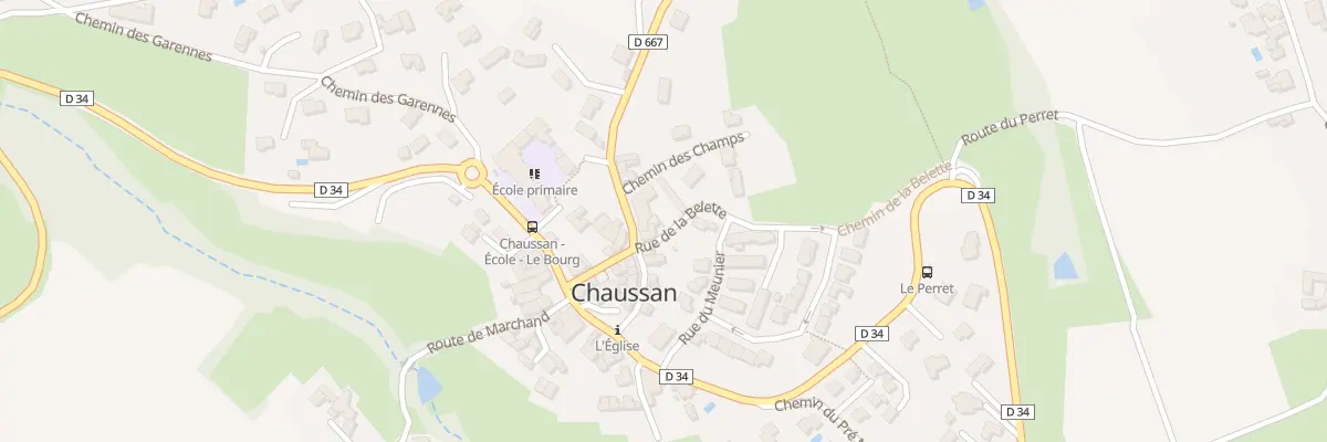 Plan du 17 Rue de la Belette à Chaussan