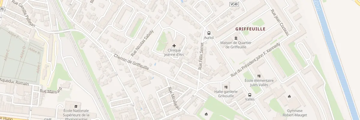 Plan du 1 Rue Jules Guesde à Arles