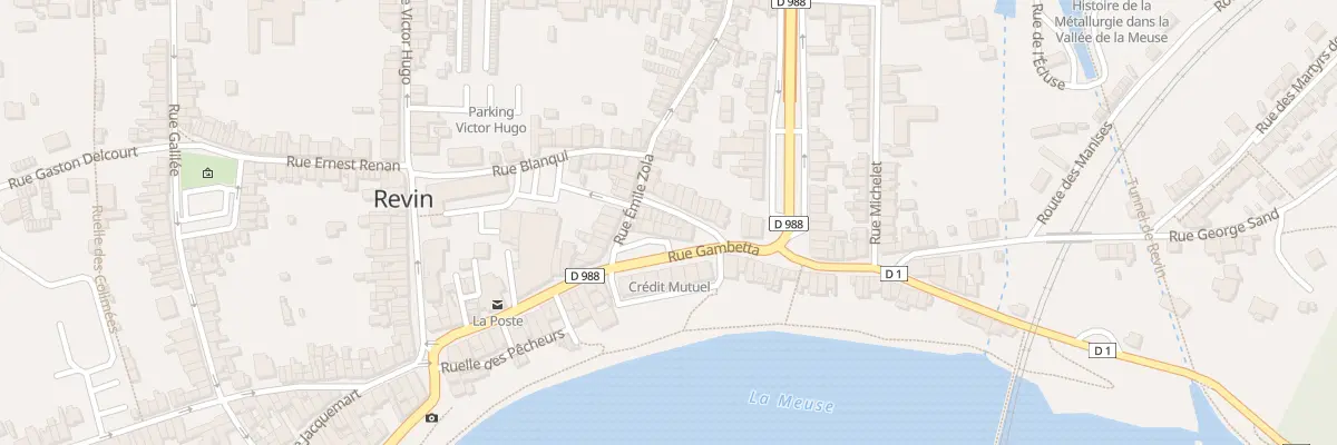 Plan du 10 Rue Paul Bert à Revin
