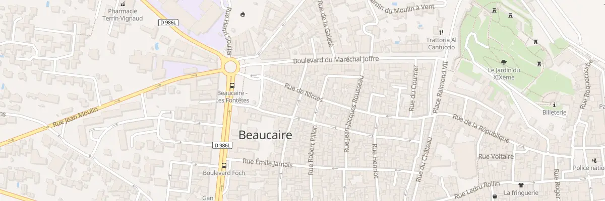 Plan du 48 Rue Marceau à Beaucaire