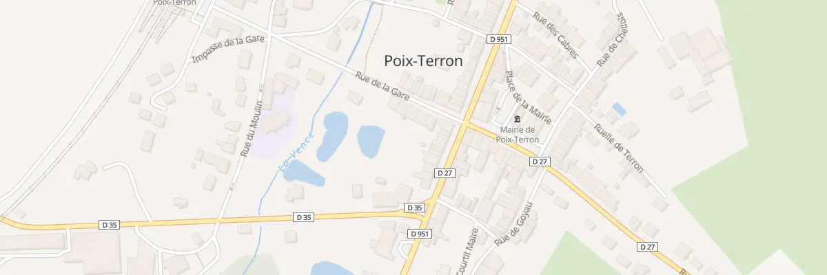 Plan du 7 Rue de la Gare à Poix-Terron