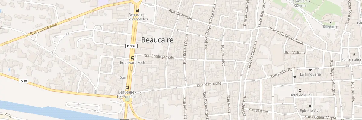 Plan du 24 Rue Emile Jamais à Beaucaire