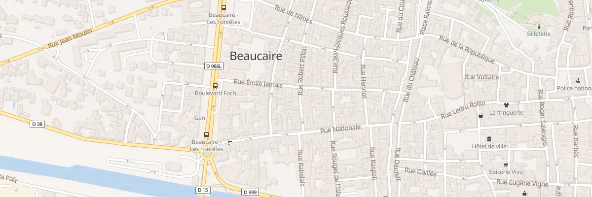 Plan du 19 Rue Robert Pillon à Beaucaire