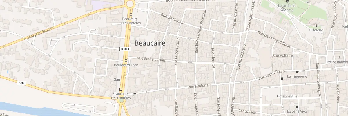 Plan du 25B Rue Robert Pillon à Beaucaire