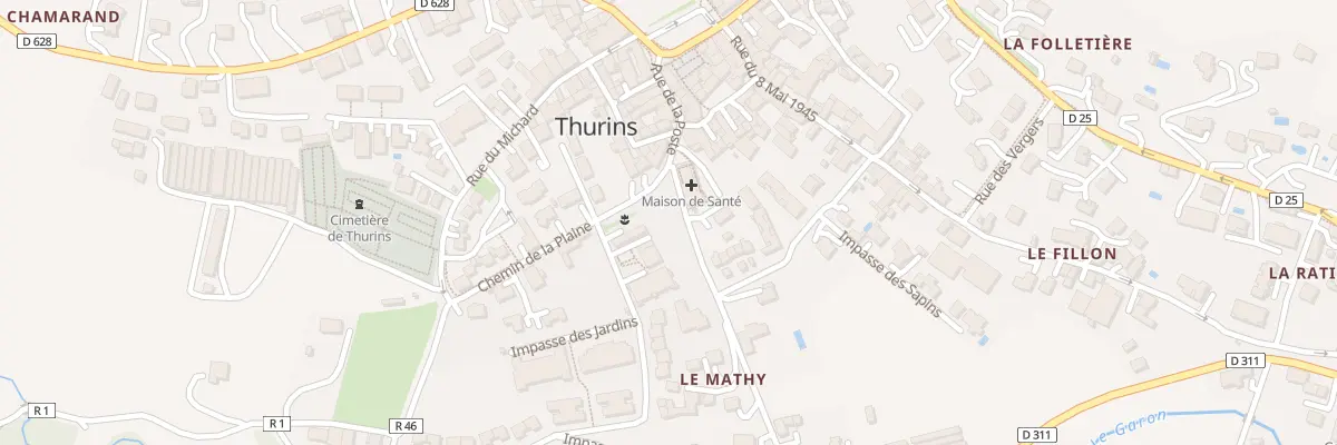 Plan du 2 Che de la Plaine à Thurins