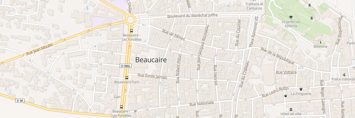 Plan du 45 Rue Robert Pillon à Beaucaire