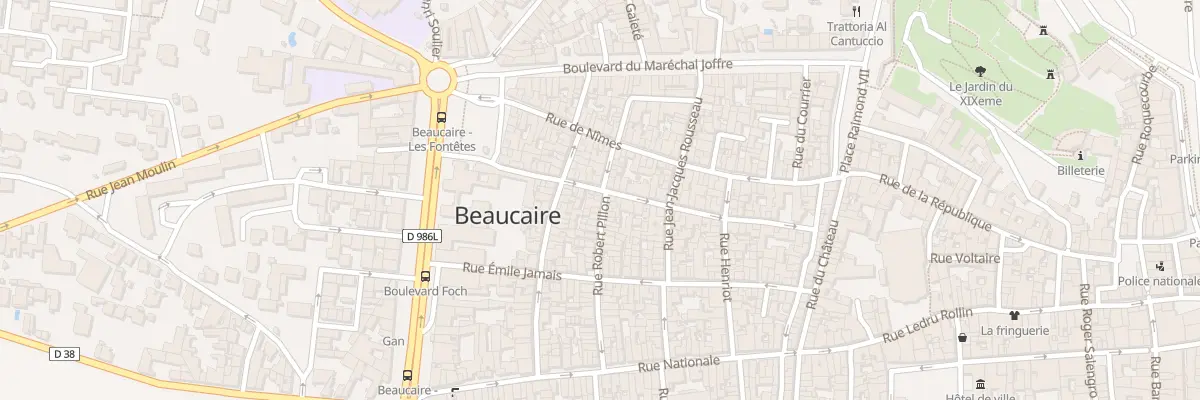 Plan du 49 Rue Robert Pillon à Beaucaire