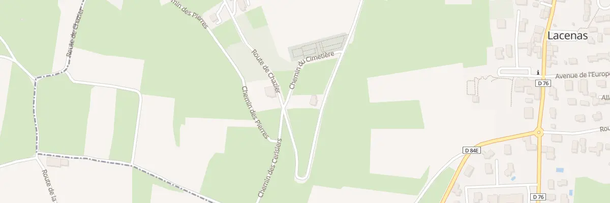 Plan du 550 Rte de Chazier à Lacenas