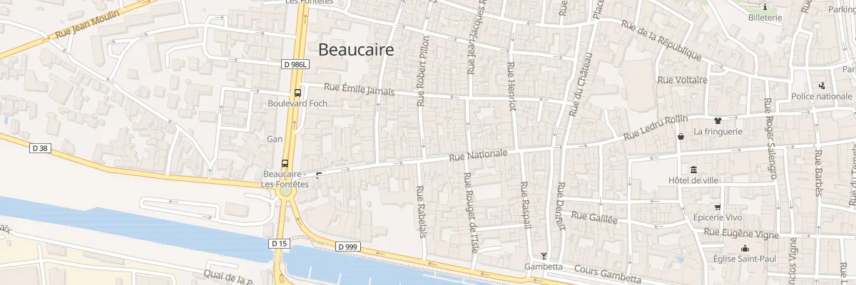 Plan du 2B Rue Robert Pillon à Beaucaire