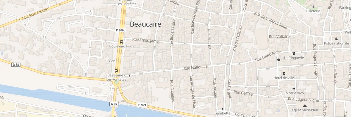 Plan du 4 Rue Robert Pillon à Beaucaire