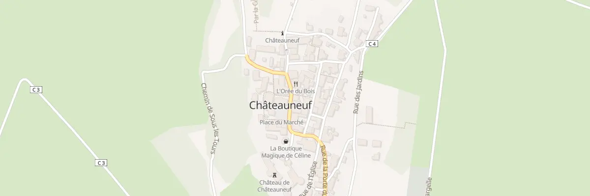 Plan du 16 Grande Rue à Châteauneuf